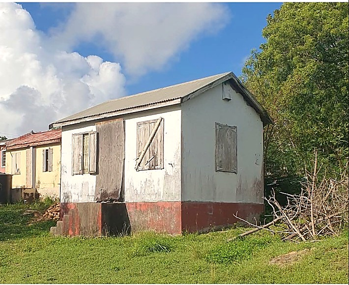 Small concrete house in Antigua today