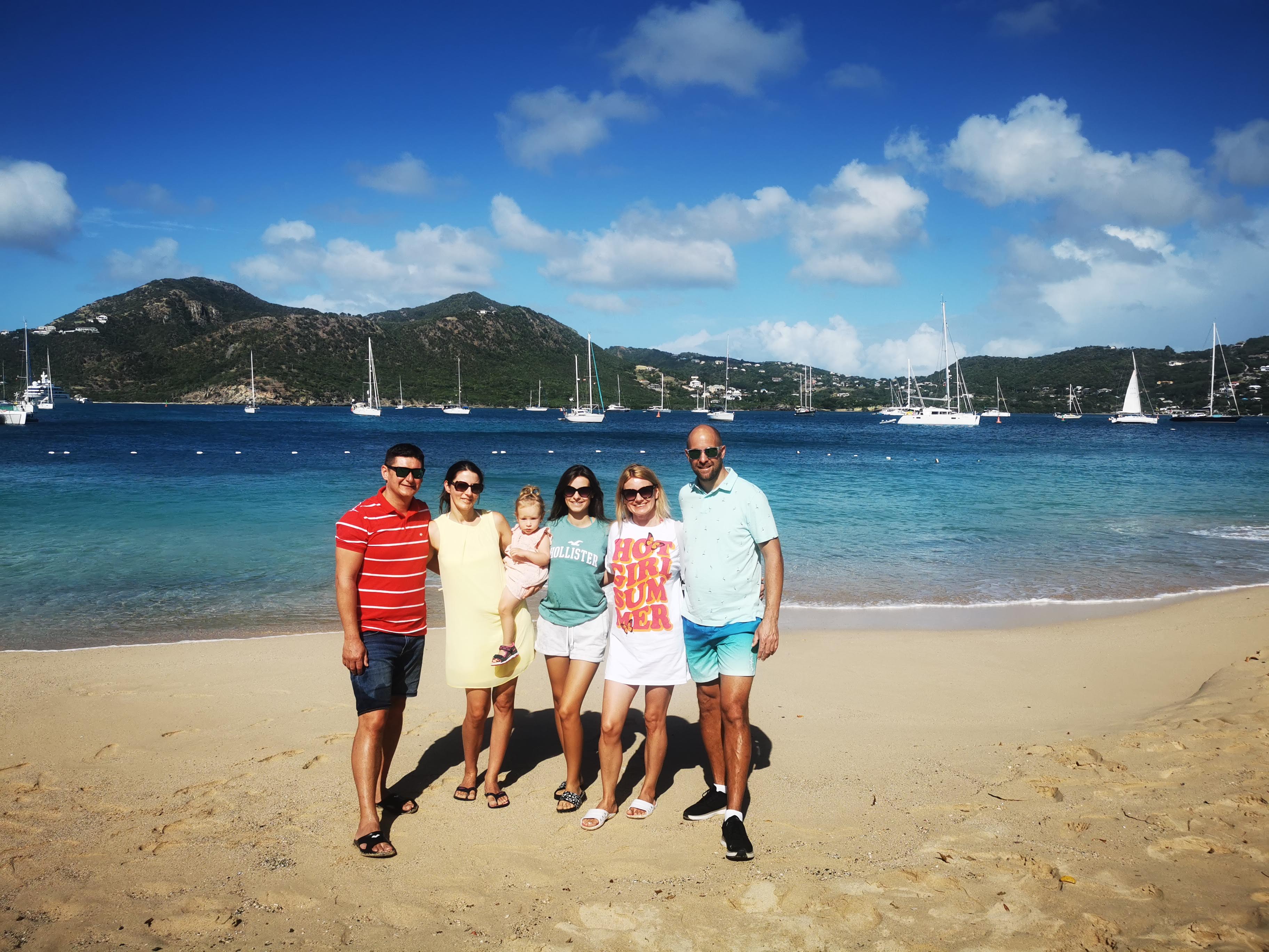 Guests enjoying Fryes Beach in Antigua